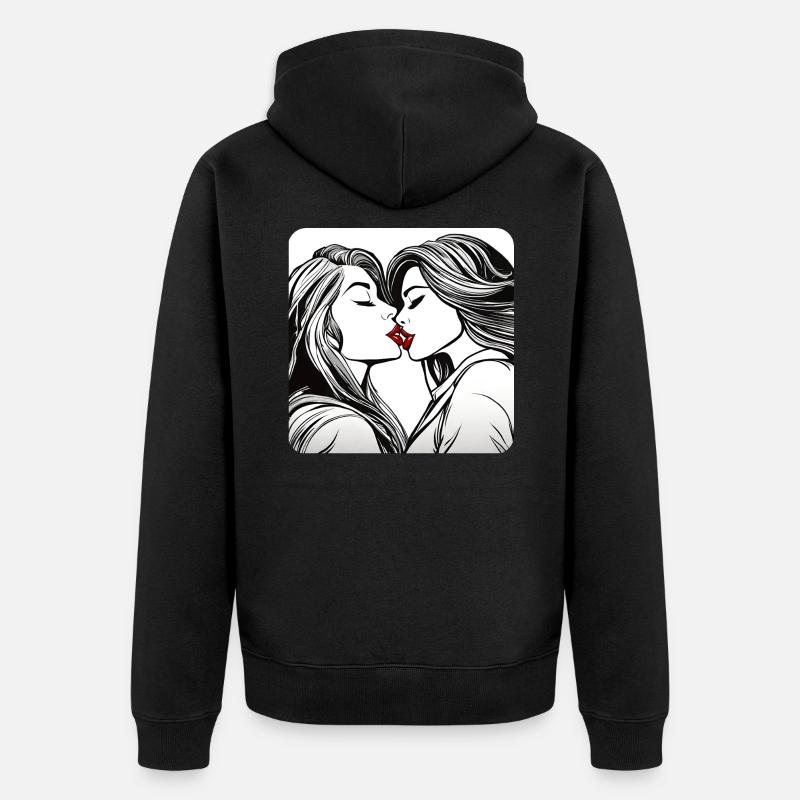 Filles douces - Veste à capuche bio Premium Unisexe - noir