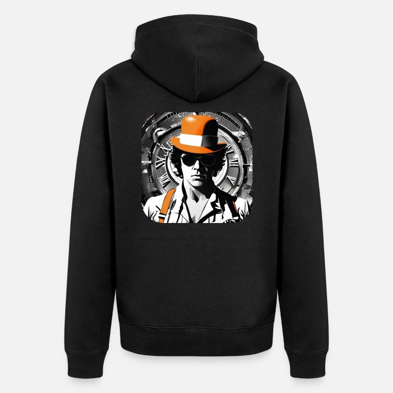 Cool Steampunk Design - Veste à capuche bio Premium Unisexe - noir