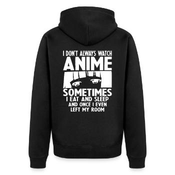 Anime Art For Men Women Teen Girls Anime Merch Ani - Veste à capuche bio Premium Unisexe - noir - Dos - Nico (187cm)