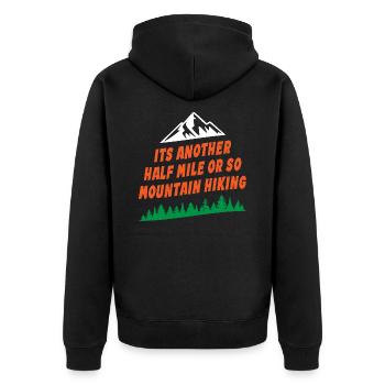 C’est un autre demi-mile environ de randonnée en montagne - Veste à capuche bio Premium Unisexe - noir - Dos - Nico (187cm)