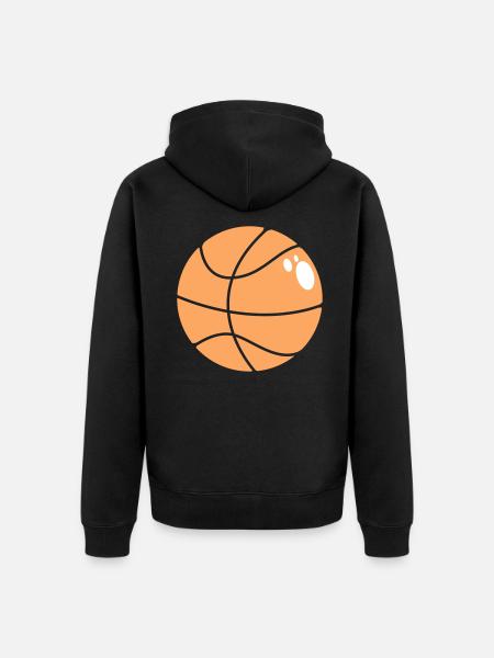 Basketball 5 0 25 - Unisex Premium Organic Zip Hoodie - black