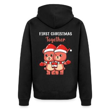 Cadeaux de Noël Noël - Veste à capuche bio Premium Unisexe - noir - Dos - Nico (187cm)