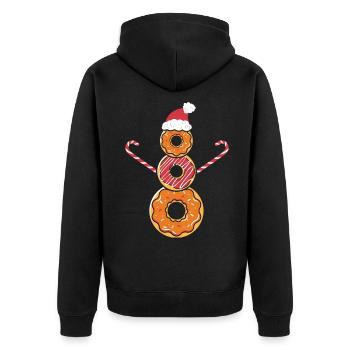 Cadeaux de Noël Noël - Veste à capuche bio Premium Unisexe - noir - Dos - Nico (187cm)