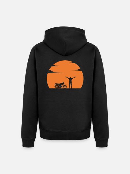 Sunset (Joy Edition) - Unisex Premium Organic Zip Hoodie - black