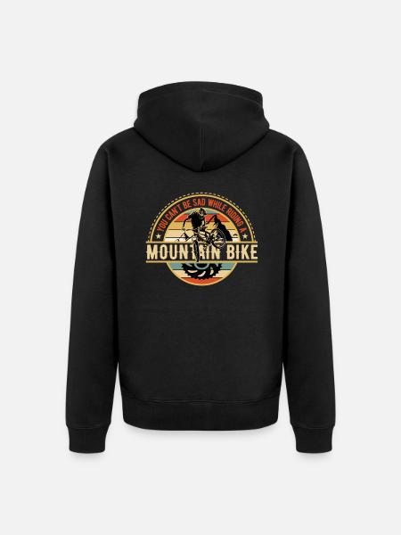 1 22 - Unisex Premium Organic Zip Hoodie - black