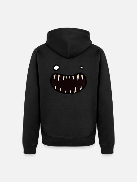 aaargh 03 Monster Mouth - Unisex Premium Organic Zip Hoodie - 