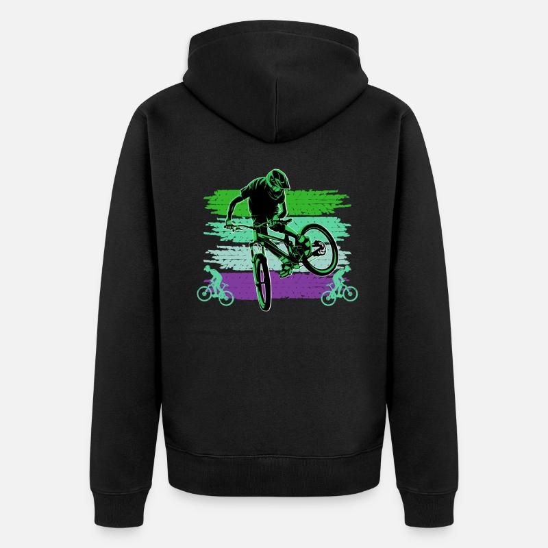 Projet 64 sans nom - Veste à capuche bio Premium Unisexe - noir