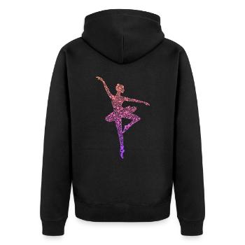 Ballerine Ballet Danseuse Dames Ballet Girl - Veste à capuche bio Premium Unisexe - noir - Dos - Nico (187cm)