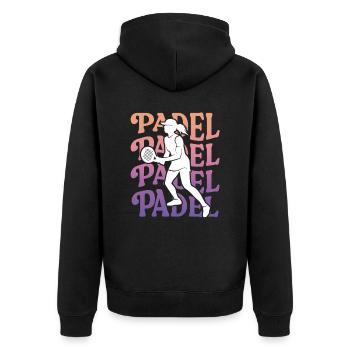 Padel Tennis Padel Player Girls Padel Women - Unisex Premium Organic Zip Hoodie - black - Back - Nico (187cm)