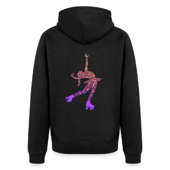 Patins à roulettes Enfants Patins à roulettes Patins à roulettes Filles - Veste à capuche bio Premium Unisexe - noir - Dos - Nico (187cm)