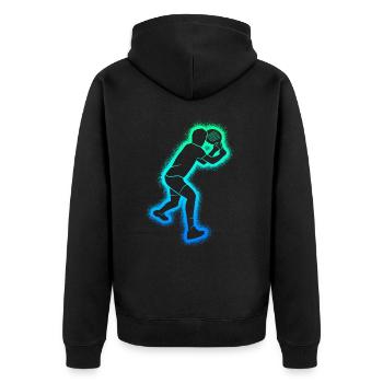 Padel Tennis Raquettes de padel Enfants Garçons Padel - Veste à capuche bio Premium Unisexe - noir - Dos - Nico (187cm)