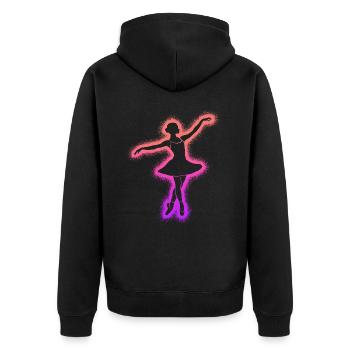 Danse classique Danseuse Ballet Ballerine - Veste à capuche bio Premium Unisexe - noir - Dos - Nico (187cm)