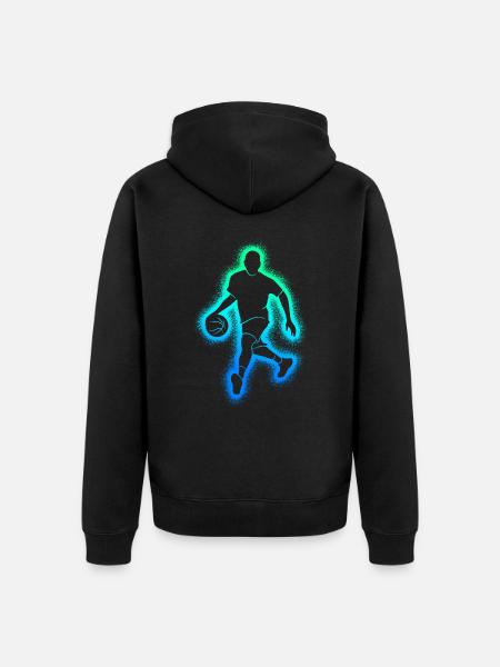 Basketball Players Basketball Players Boys Basketball - Unisex Premium Organic Zip Hoodie - black
