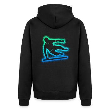 Parkour Running Freerunning Garçons Freerunner - Veste à capuche bio Premium Unisexe - noir - Dos - Nico (187cm)