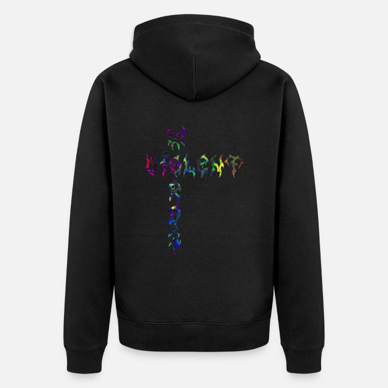 Violent Words - Unisex Premium Bio Zip Hoodie - Schwarz