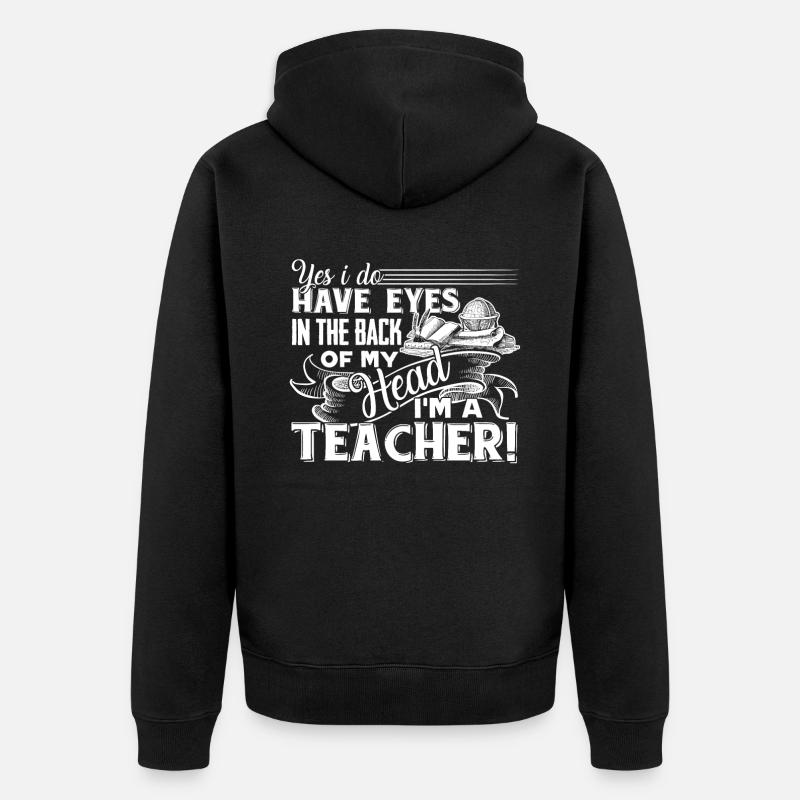 Enseignant, je suis un enseignant - Veste à capuche bio Premium Unisexe - noir