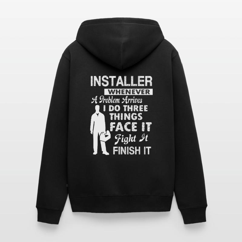 Installer Installer Solves Problem Unisex Premium Organic Zip Hoodie
