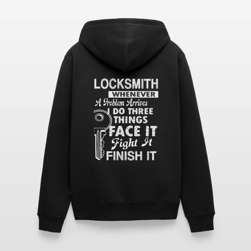 Locksmith Locksmith Solves Problem Unisex Premium Organic Zip Hoodie