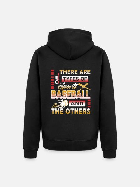 Baseball And The Others - Unisex Premium Organic Zip Hoodie - black