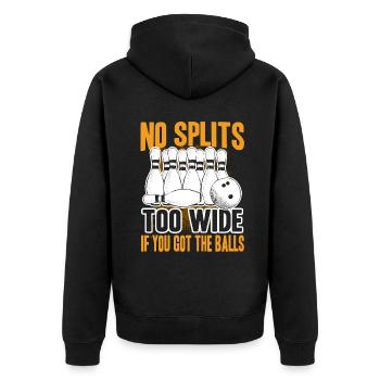 Bowling If You Got Bowling Balls - Unisex Premium Organic Zip Hoodie - black - Back - Nico (187cm)