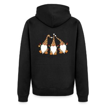 Cadeau de Noël Noël Noël Gnome - Veste à capuche bio Premium Unisexe - noir - Dos - Nico (187cm)
