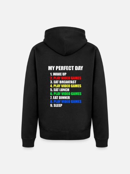 CADEAU-IDEE: De perfecte gamingdag suprise voor game - Uniseks Premium bio ziphoodie - zwart