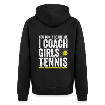 Tu ne me fais pas peur I Coach Girls Tennis Coaches Gi - Veste à capuche bio Premium Unisexe - noir - Dos - Nico (187cm)