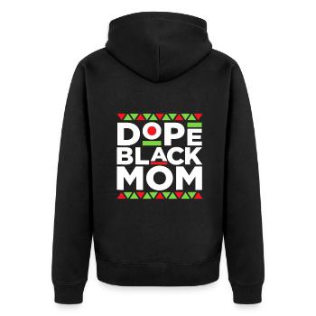Black Mom Matter Mois de l’histoire des Noirs Mère Pridel - Veste à capuche bio Premium Unisexe - noir - Dos - Nico (187cm)