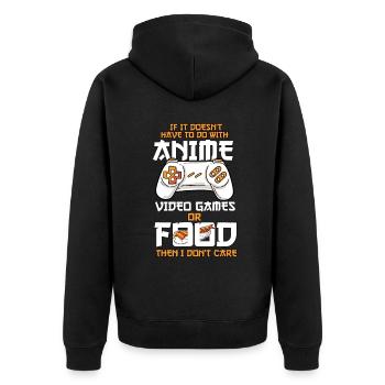 Anime Jeux vidéo Food Sushi Gaming, Otaku Gift An - Veste à capuche bio Premium Unisexe - noir - Dos - Nico (187cm)