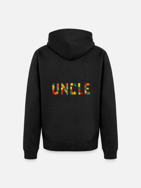 Geburtstag Brick Builder Lustige Blöcke Master Builder - Premium økologisk unisex-hættejakke - sort