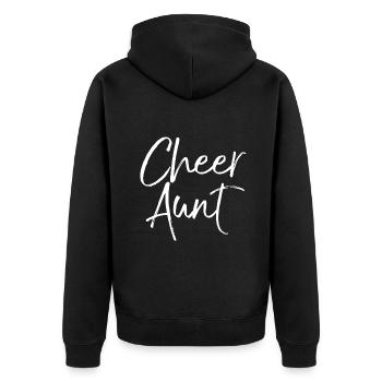 Cadeau mignon de cheerleading pour tante pom-pom girls Fun C - Veste à capuche bio Premium Unisexe - noir - Dos - Nico (187cm)