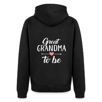 Great grandma to bewilldragon if funpeople animal - Unisex Premium Organic Zip Hoodie - black - Back - Nico (187cm)