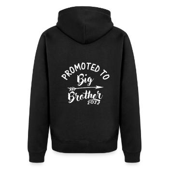 Promu à Big Brother 2022 Enfants Garçons Frères et sœurs À - Veste à capuche bio Premium Unisexe - noir - Dos - Nico (187cm)