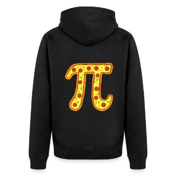 Pi Day, Toddler Math Teacher Gift Funny - Unisex Premium Organic Zip Hoodie - black - Back - Nico (187cm)