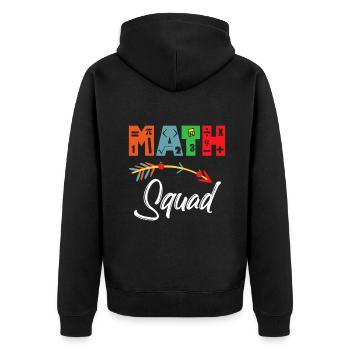 Appréciation du professeur de mathématiques de l’escouade de mathématiques - Veste à capuche bio Premium Unisexe - noir - Dos - Nico (187cm)