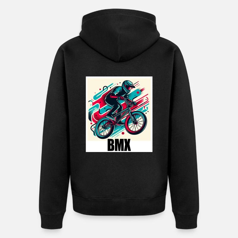 Vélo BMX - Veste à capuche bio Premium Unisexe - noir