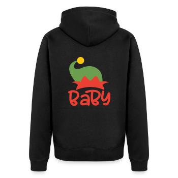 Bébé - Veste à capuche bio Premium Unisexe - noir - Dos - Nico (187cm)