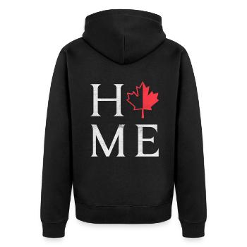 Érable feuille Accueil Canada Fier De la fête canadienne du Canada - Veste à capuche bio Premium Unisexe - noir - Dos - Nico (187cm)