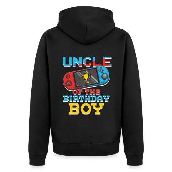 Oncle de Gamer Amateur de jeux vidéo Gamer - Veste à capuche bio Premium Unisexe - noir - Dos - Nico (187cm)