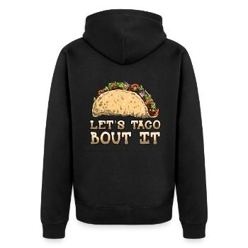 Parlez de Vintage Mexican Food Mexico Taco - Veste à capuche bio Premium Unisexe - noir - Dos - Nico (187cm)