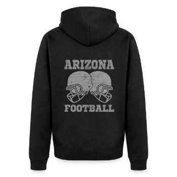 Casque d’équipement FootBall Fan État Arizona - Veste à capuche bio Premium Unisexe - noir - Dos - Nico (187cm)
