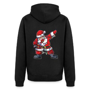 Décembre Noël Dab Dabbing Père Noël Noël - Veste à capuche bio Premium Unisexe - noir - Dos - Nico (187cm)