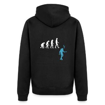 Plongée sous-marine Evolution Diving Palmes - Veste à capuche bio Premium Unisexe - noir - Dos - Nico (187cm)