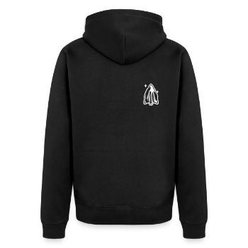 Arrowhead Logo Emblem Hunting Tips Arrowheads - Unisex Premium Organic Zip Hoodie - black - Back - Nico (187cm)