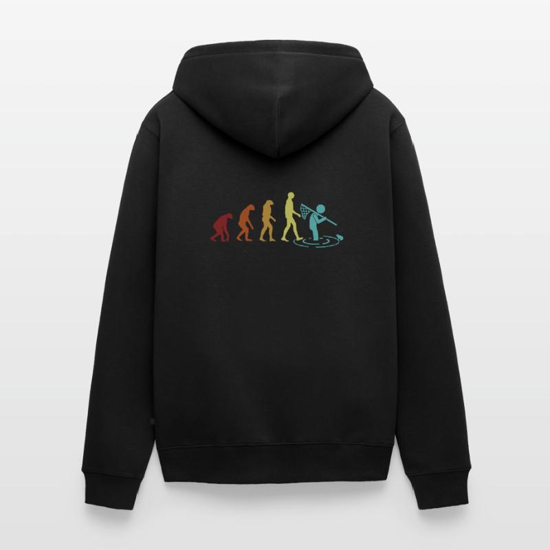 Frog Catching Evolution Toad Tadpole Frog Unisex Premium Organic Zip Hoodie