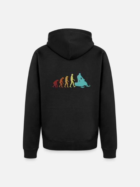 Snowmobile Evolution Snowmobile snowmobiles - Unisex Premium Organic Zip Hoodie - black