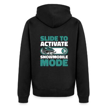 Glisser pour activer le mode motoneige Motoneiges - Veste à capuche bio Premium Unisexe - noir - Dos - Nico (187cm)