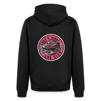 C’est ce qu’elle traîne motoneige motoneige motoneige - Veste à capuche bio Premium Unisexe - noir - Dos - Nico (187cm)