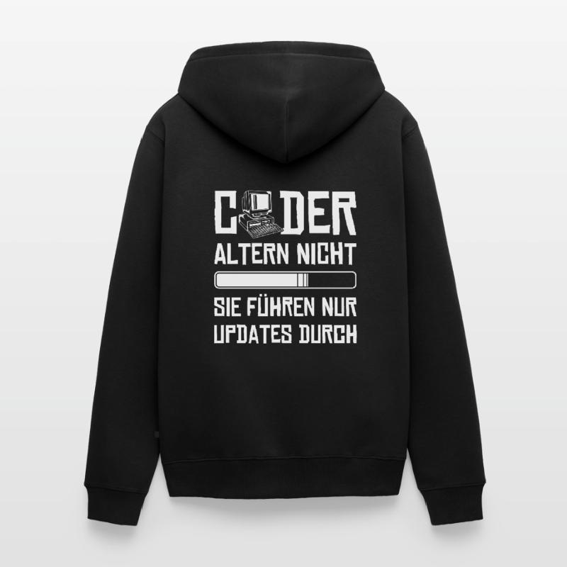 Coder Altern Nicht Developer Softwareingenieur Unisex Premium Bio Zip Hoodie
