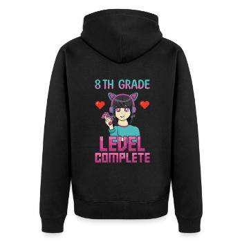 8th Grade Bye Schools Out Last Class Day Of Summer - Veste à capuche bio Premium Unisexe - noir - Dos - Nico (187cm)